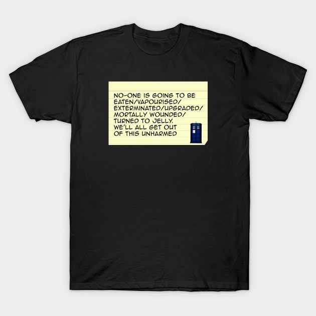 The Doctor's Cue Cards T-Shirt by scoffin
